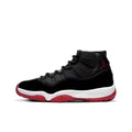 Jordan 11 bred Mesh and Patent Leather Playoff-Style Retro Basketball Shoes – Comfortable, Durable, High-Top – Unisex (Black, Red, White)