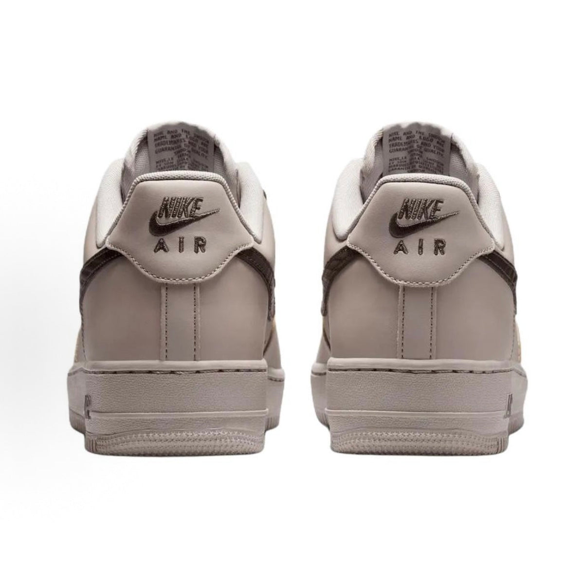 Nike Air Force 1 Breathable Sneakers (Unisex) – Beige/Brown